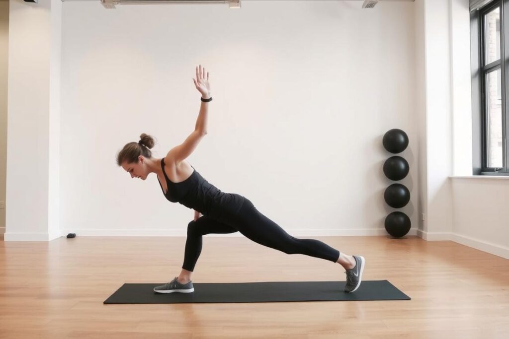 Demonstrasi gerakan Burpee untuk circuit training
