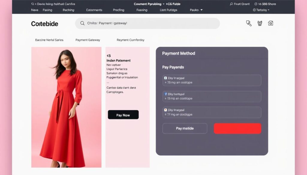 Interface toko online ModaKini dengan multiple payment gateway untuk meningkatkan transaksi bisnis Interface toko online ModaKini dengan multiple payment gateway untuk meningkatkan transaksi bisnis